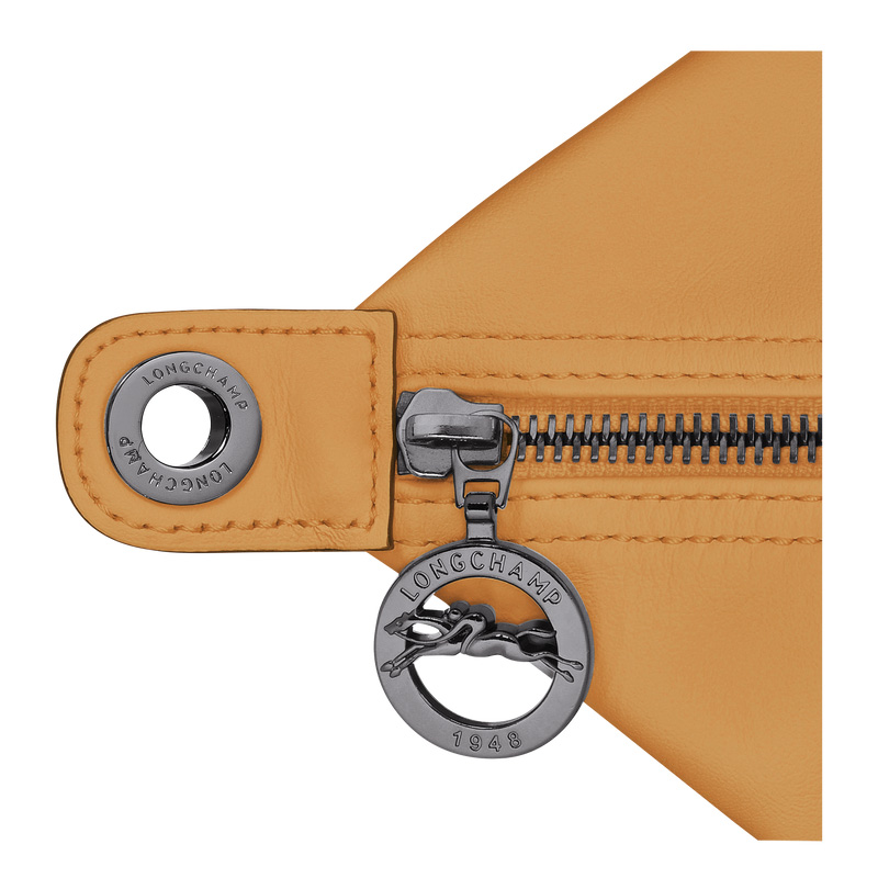 Longchamp |Le Pliage Xtra S Handtasche, Honigbraun – Leder |Honigfarben