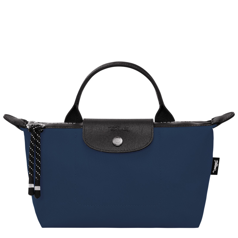 Longchamp |Le Pliage Energy Pouch Navy – Recyceltes Canvas |Marineblau