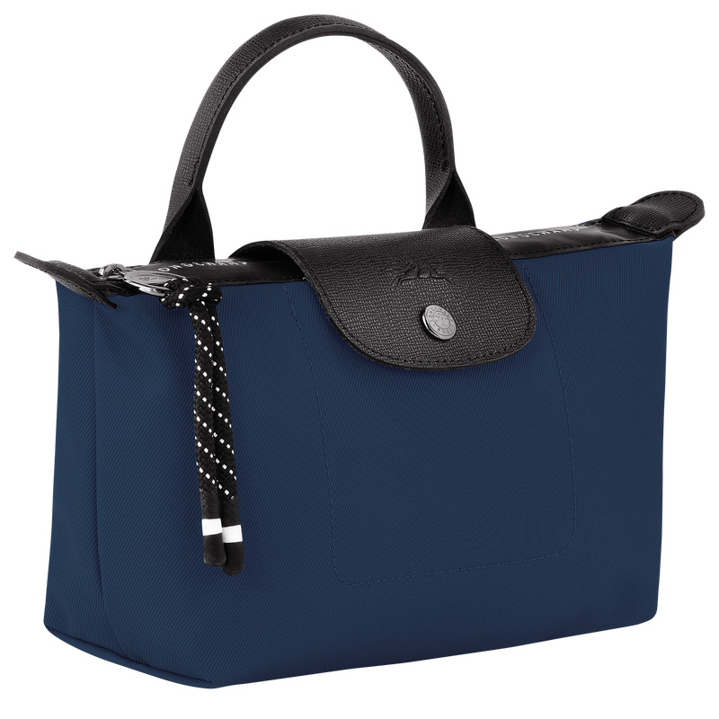 Longchamp |Le Pliage Energy Pouch Navy – Recyceltes Canvas |Marineblau