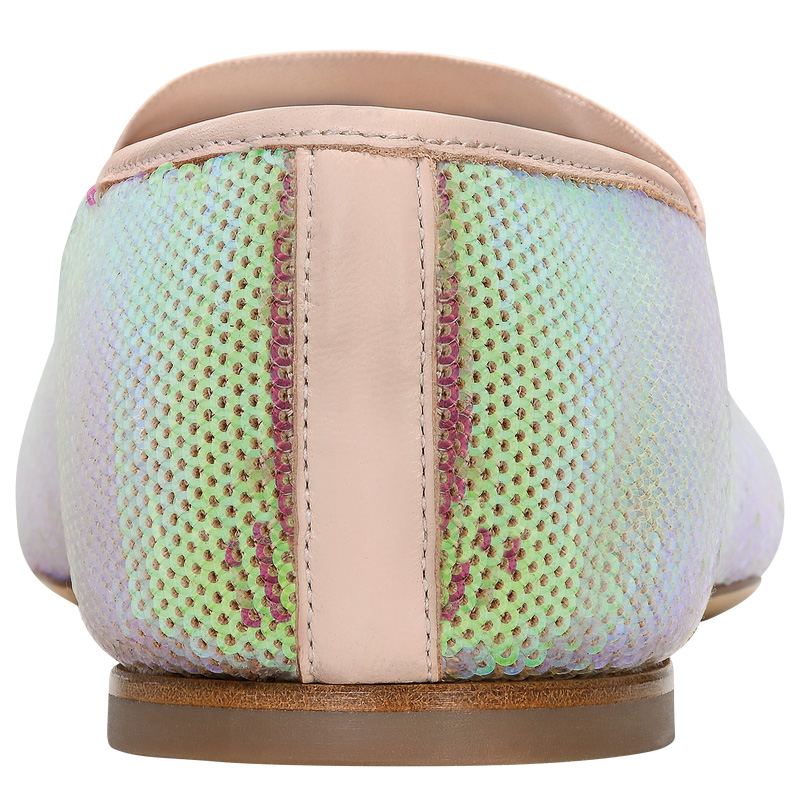 Longchamp |Energy Ballerinas Nude – Canvas |Hautfarben