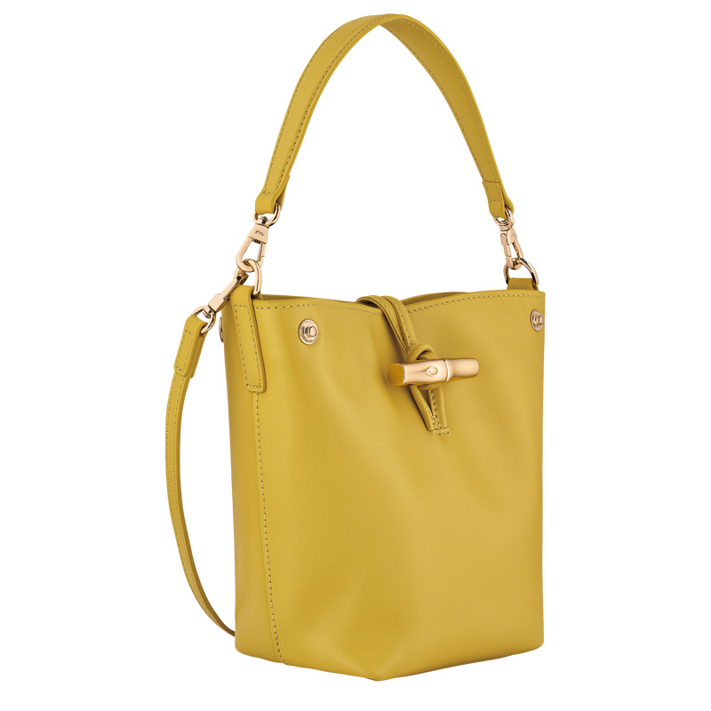 Longchamp |Le Roseau XS Beuteltasche Ingwer – Leder |Ginger