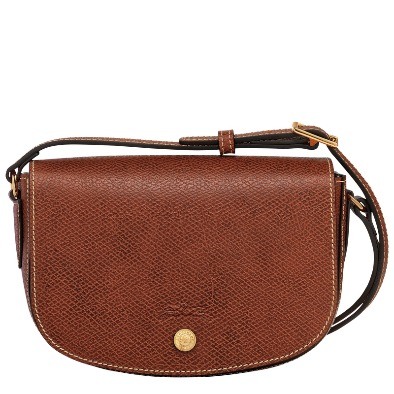 Longchamp |Pure S Umhängetasche, Braun – Leder |Braun