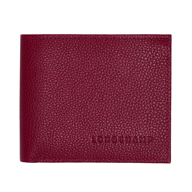 Longchamp |Le Foulonn Geldbörse Beetroot – Leder |Beetroot