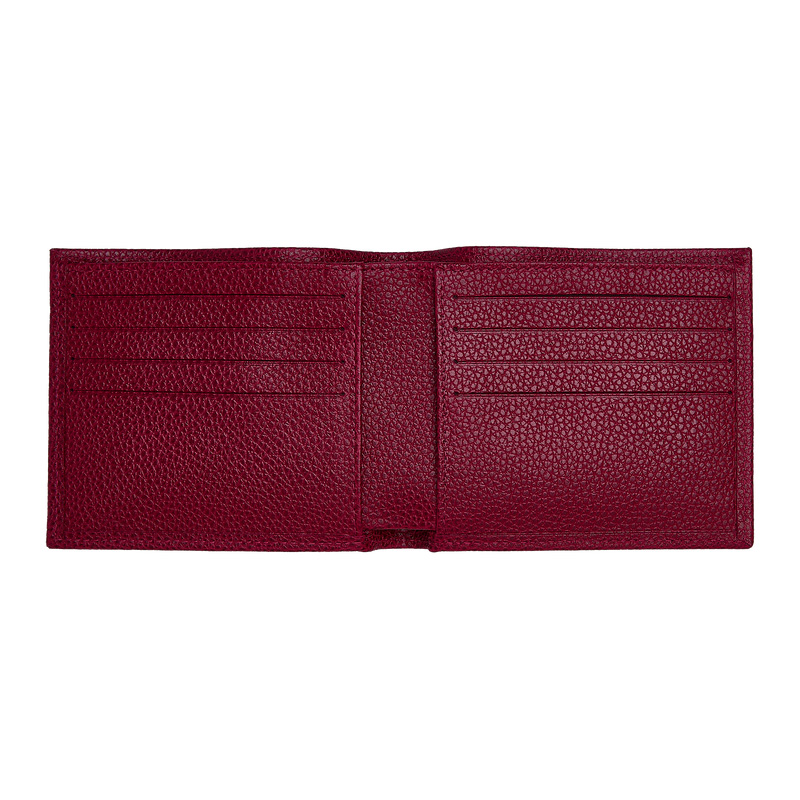 Longchamp |Le Foulonn Geldbörse Beetroot – Leder |Beetroot