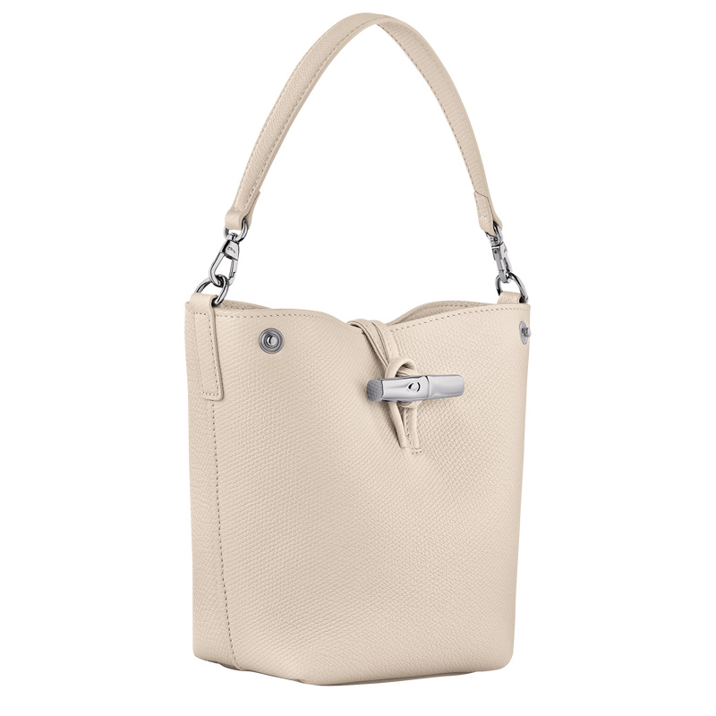 Longchamp |Le Roseau XS Beuteltasche Papier – Leder |Papier