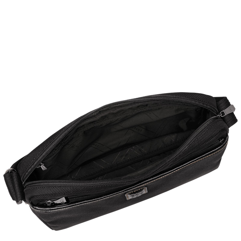 Longchamp |Boxford M Kameratasche Schwarz – Recyceltes Canvas |Schwarz