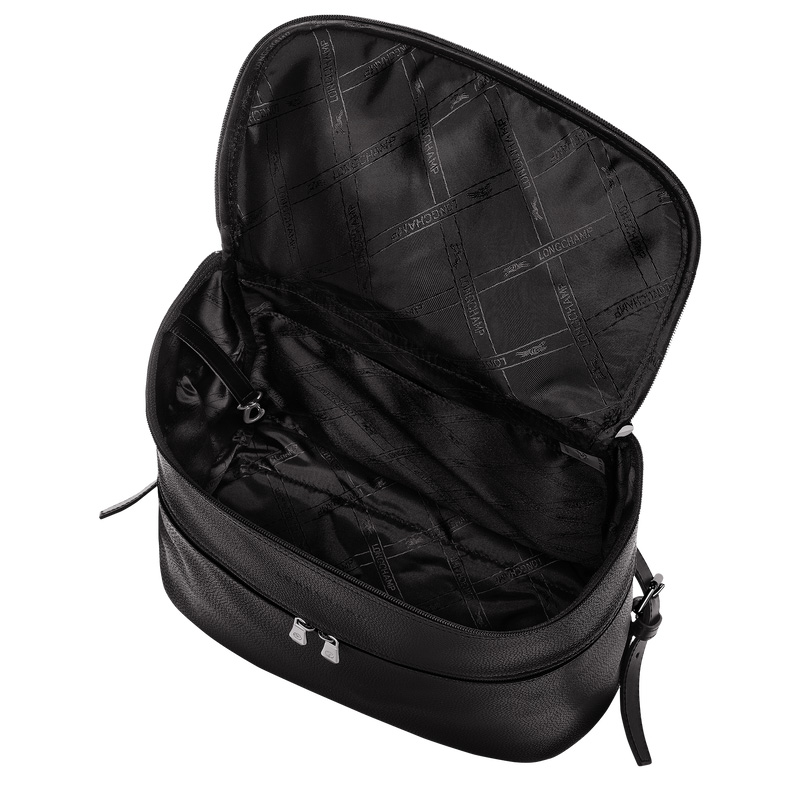 Longchamp |Le Foulonn Rucksack Schwarz – Leder |Schwarz