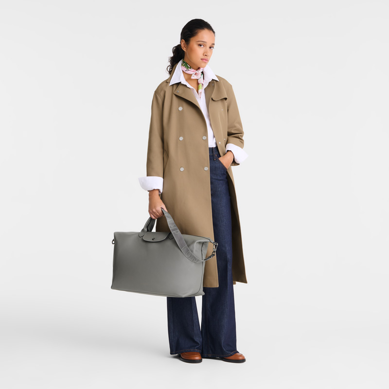 Longchamp |Le Pliage Xtra L Reisetasche Turteltaube – Leder |Turteltaube