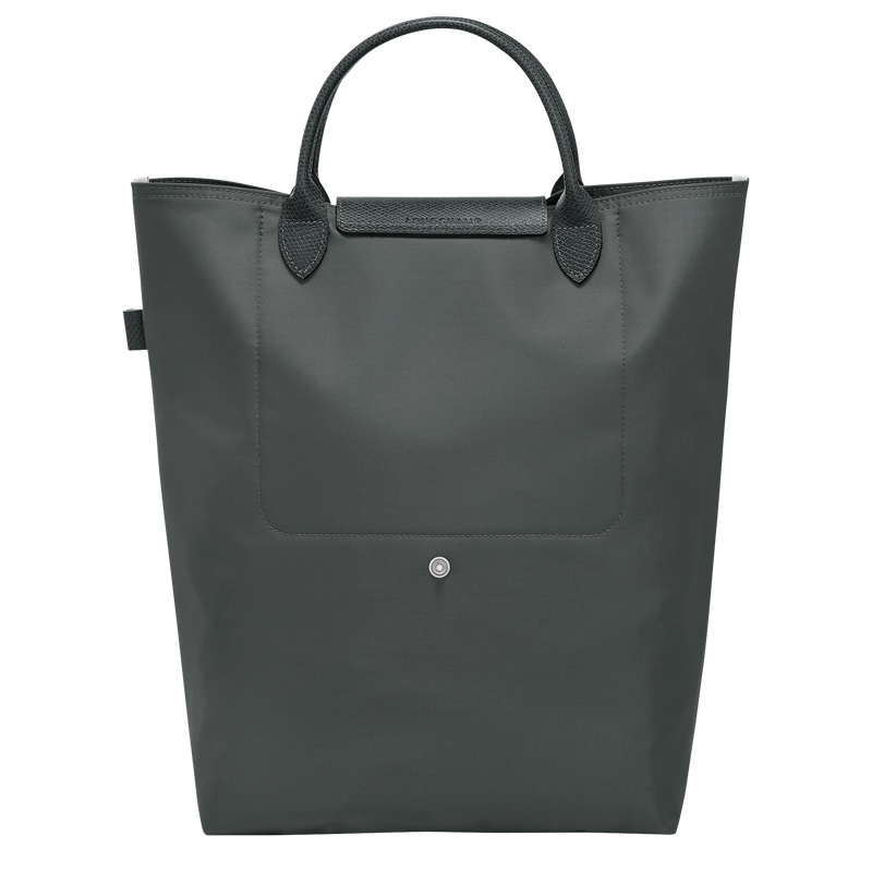 Longchamp |Le Pliage Grüne M Tragetasche Graphit – Canvas |Graphit