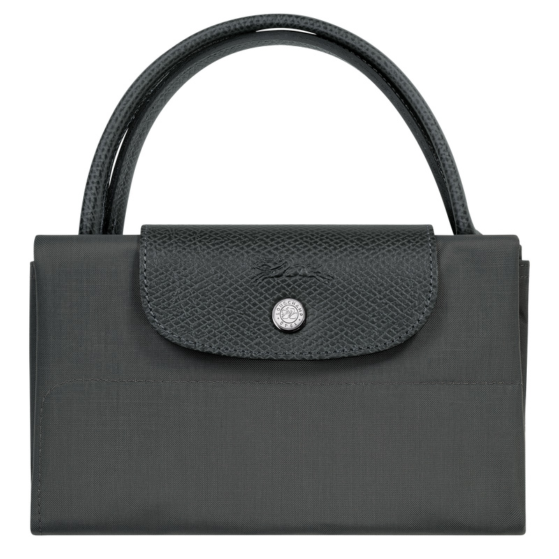 Longchamp |Le Pliage Grüne M Tragetasche Graphit – Canvas |Graphit