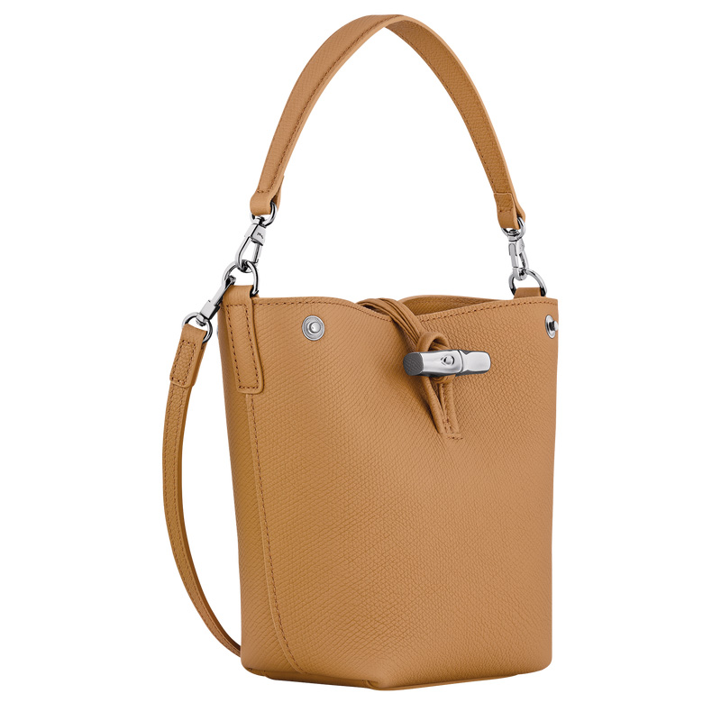 Longchamp |Le Roseau XS Beuteltasche Walnuss – Leder |Walnuss Longchamp |Le Roseau XS Beuteltasche Walnuss – Leder |Walnuss