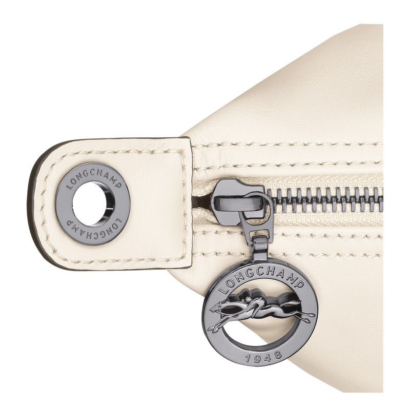 Longchamp |Le Pliage Xtra L Handtasche, Ecru – Leder |Ecru