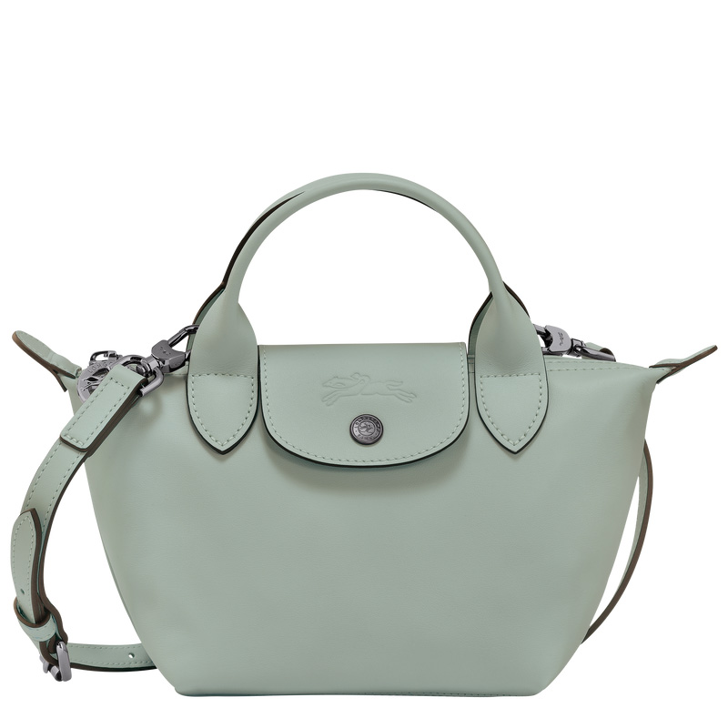 Longchamp |Le Pliage Xtra XS Handtasche, Eisenkraut – Leder |Eisenkraut