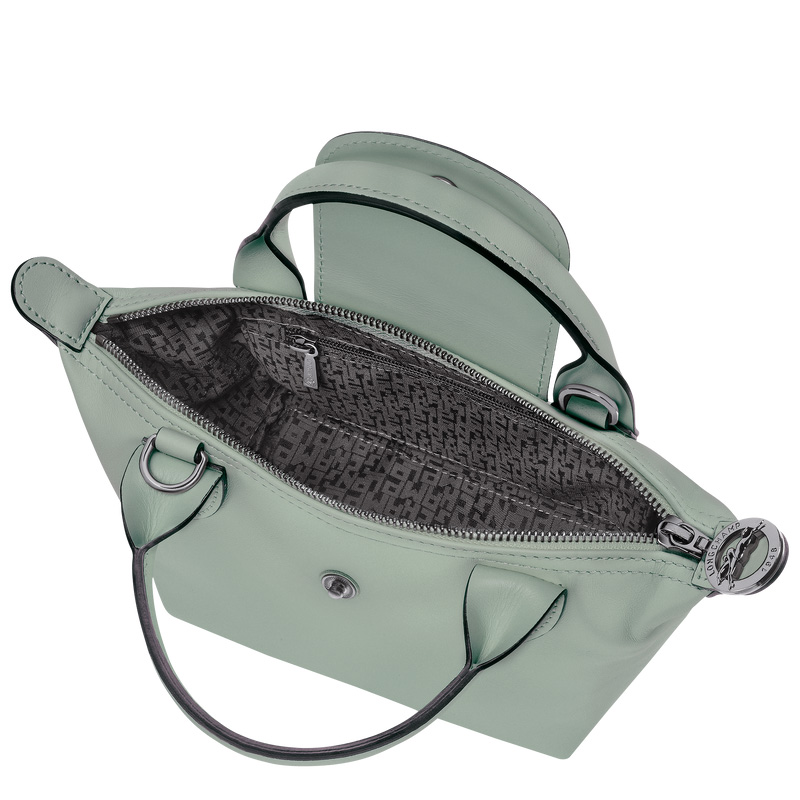 Longchamp |Le Pliage Xtra XS Handtasche, Eisenkraut – Leder |Eisenkraut