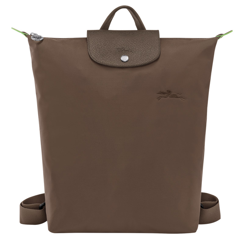 Longchamp |Le Pliage Grüner M Rucksack Terra – Canvas |Terra