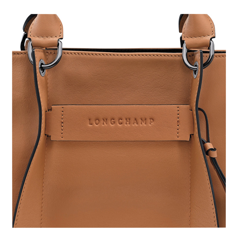 Longchamp |3D L Handtasche Natur – Leder |Natur
