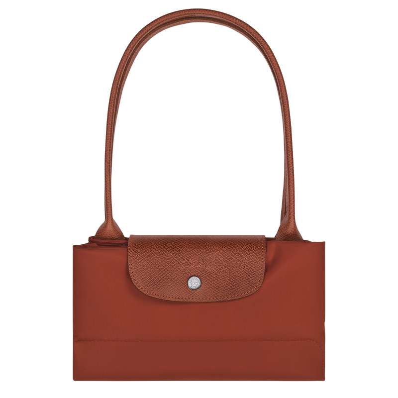 Longchamp |Le Pliage Green L Tote Bag, Kastanienbraun – Recyceltes Canvas |Kastanie