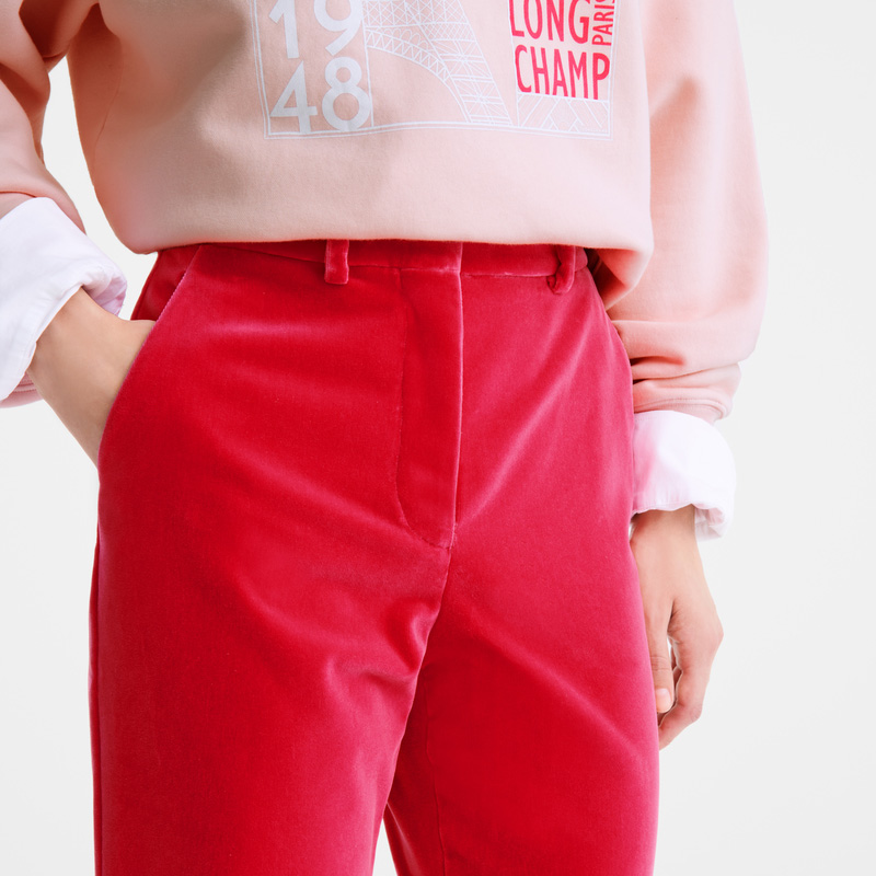 Longchamp |Hose Pink – Samt |Pink