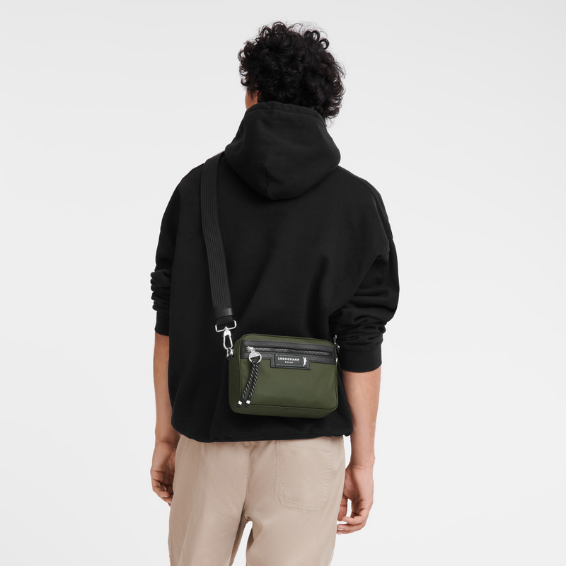 Longchamp |Le Pliage Energy S Kameratasche Khaki – Recyceltes Canvas |Khaki