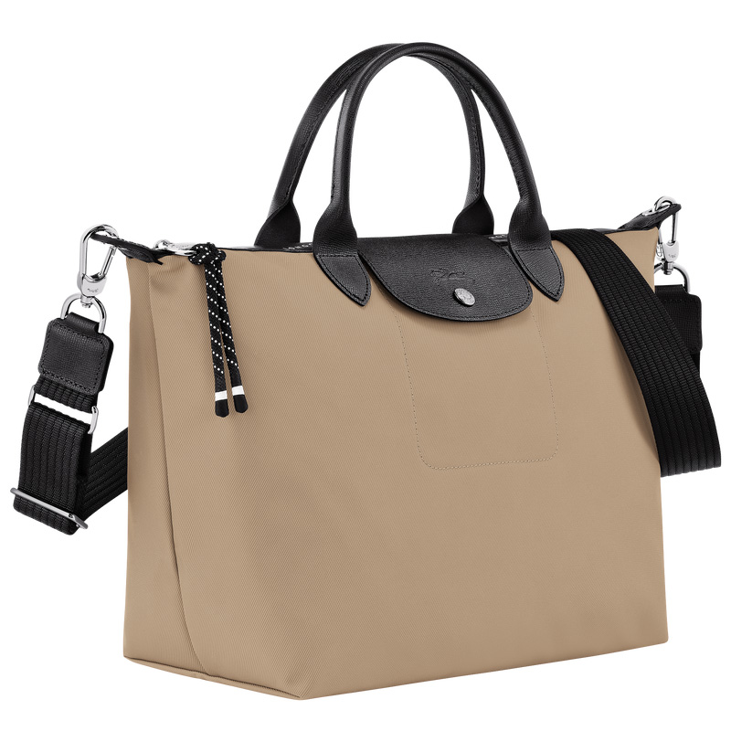 Longchamp |Le Pliage Energy L Handtasche, Ton – Recyceltes Canvas |Clay