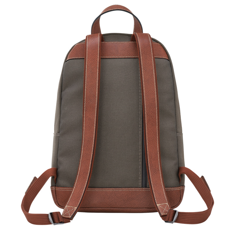 Longchamp |Boxford Rucksack Braun – Recyceltes Canvas |Braun