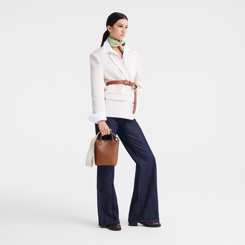 Longchamp |Pure XS Tote Bag Cognac – Leder |Cognac