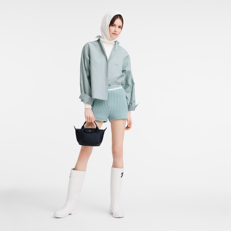 Longchamp |Le Pliage Xtra XS Handtasche Schwarz – Leder |Schwarz