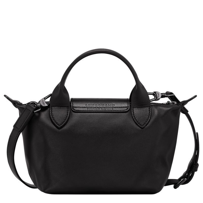 Longchamp |Le Pliage Xtra XS Handtasche Schwarz – Leder |Schwarz