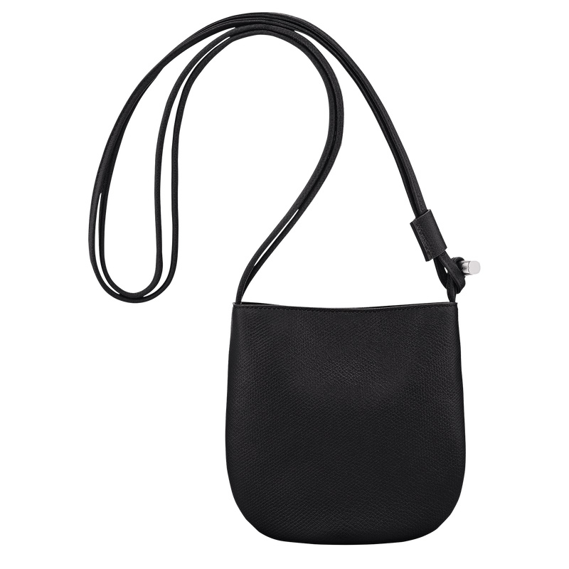 Longchamp |Le Roseau S Umhängetasche Schwarz – Leder |Schwarz