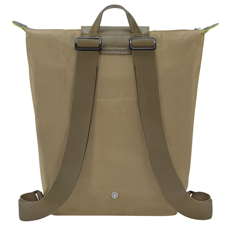Longchamp |Le Pliage Grüner M Rucksack Artischocke – Canvas |Artischocke